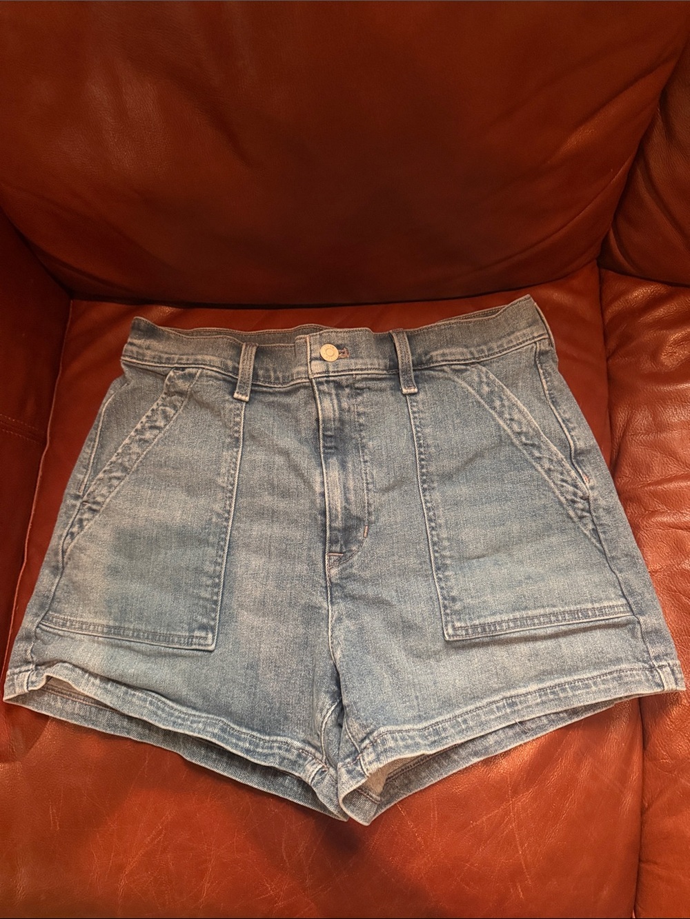 J. Crew Light Wash Denim High-Rise Shorts